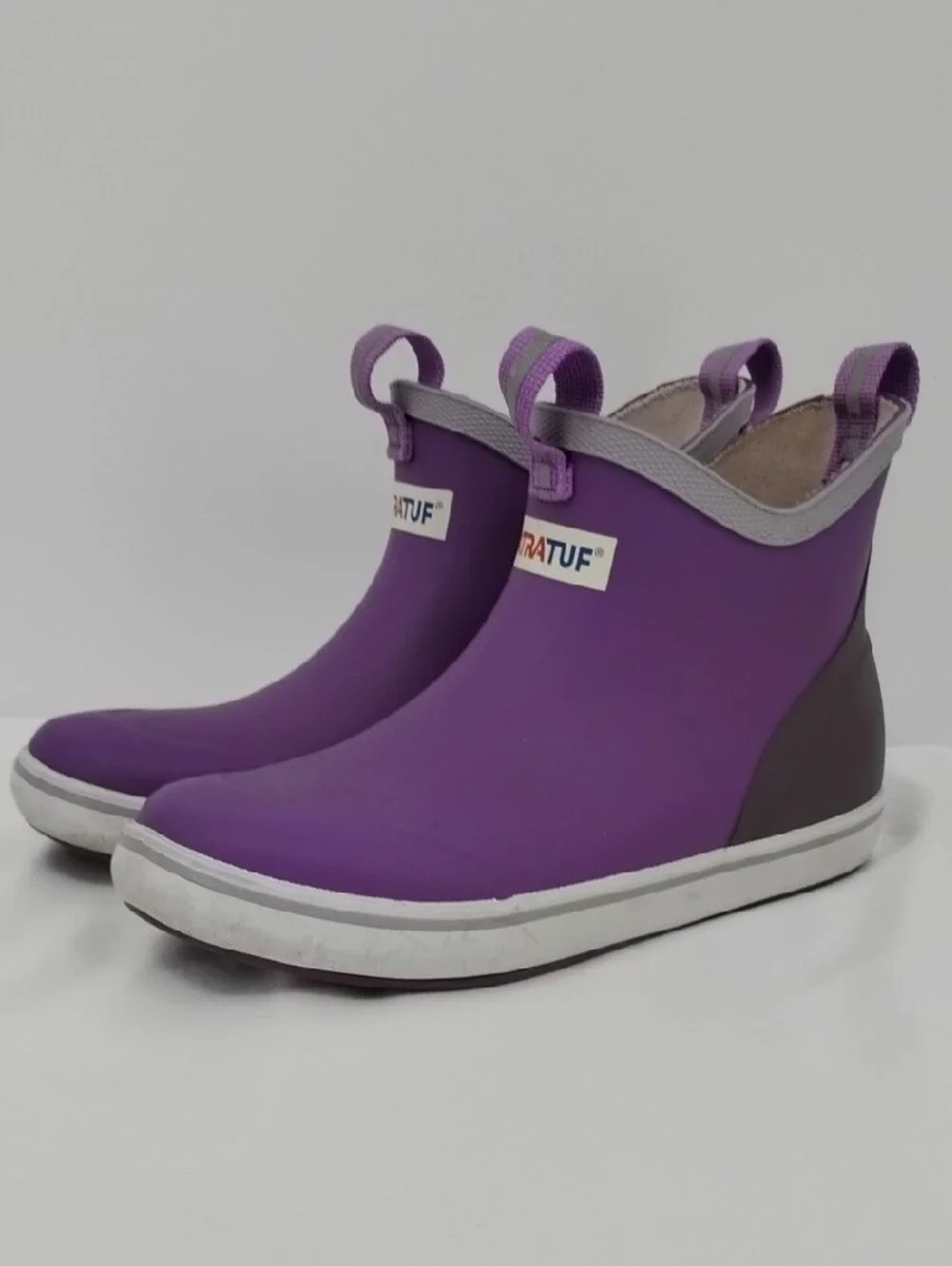 Xtratuf Girls Purple Waterproof Ankle Rain Boots